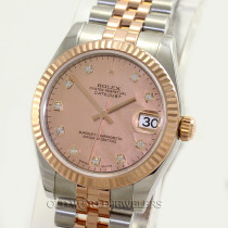 Rolex Midsize Datejust Ref 178271 Steel 18K Gold Pink Goldust Diamond Rolex Midsize Datejust Ref 178271 Steel 18K Gold Pink Goldust Diamond